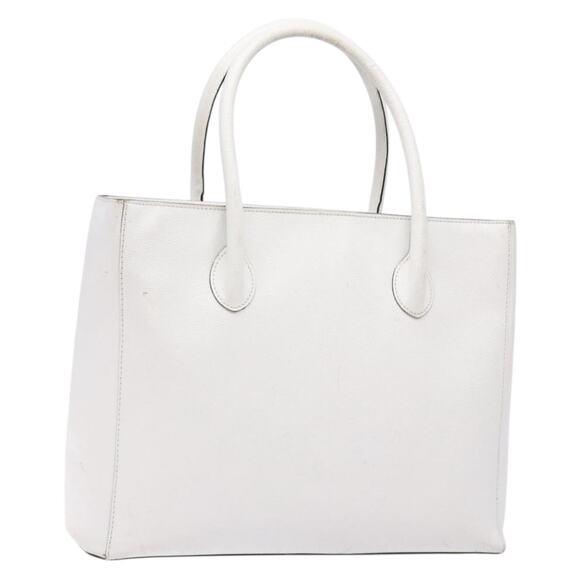 CELINE Hand Bag Leather White Gold - Picture 1 of 13